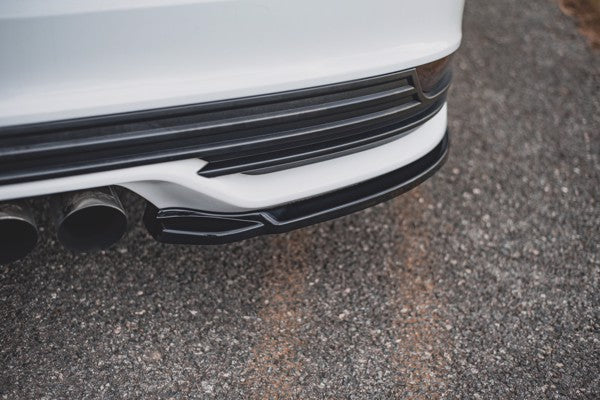 Maxton Rear Side Splitters V.2 Ford Focus St Mk3 Facelift - Gloss Black