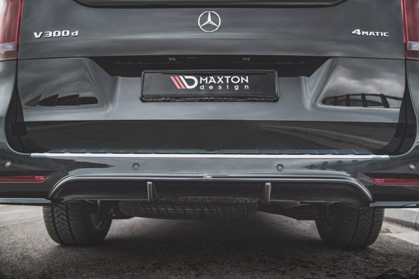 Maxton Rear Valance Mercedes-Benz V-Class Amg-Line W447 Facelift - Gloss Black