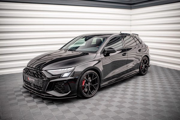 Maxton Street Pro Side Skirts Diffusers Audi RS3 Sportback 8Y - Black