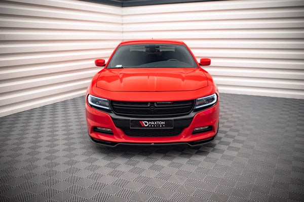 Maxton Front Splitter V.2 Dodge Charger Rt Mk7 Facelift - Gloss Black