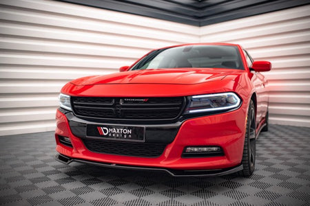 Maxton Front Splitter V.2 Dodge Charger Rt Mk7 Facelift - Gloss Black