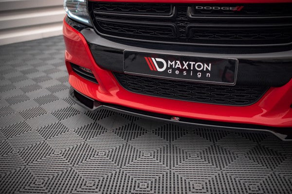 Maxton Front Splitter V.2 Dodge Charger Rt Mk7 Facelift - Gloss Black