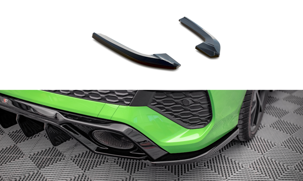 Maxton Rear Side Splitters Audi RS3 Sedan 8Y - Gloss Black