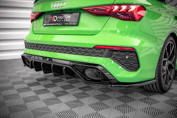 Maxton Rear Side Splitters Audi RS3 Sedan 8Y - Gloss Black