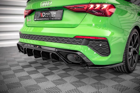 Maxton Rear Side Splitters Audi RS3 Sedan 8Y - Gloss Black