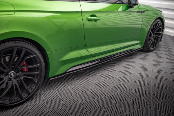 Maxton Street Pro Side Skirts Diffusers Audi RS5 Coupe F5 Facelift - Black