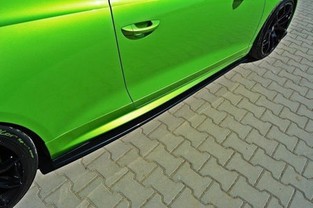 Maxton Side Skirts Diffusers VW Scirocco R - Gloss Black