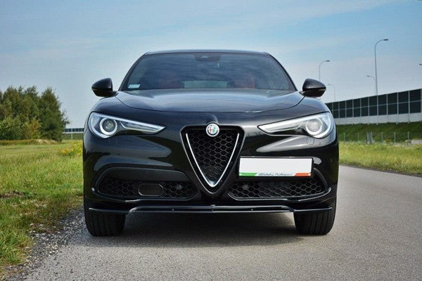 Maxton Front Splitter V.2 Alfa Romeo Stelvio - Gloss Black