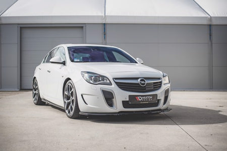 Maxton Front Splitter V.1 Opel Insignia Mk. 1 Opc Facelift - Gloss Black