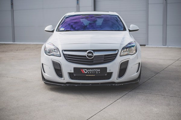 Maxton Front Splitter V.1 Opel Insignia Mk. 1 Opc Facelift - Gloss Black