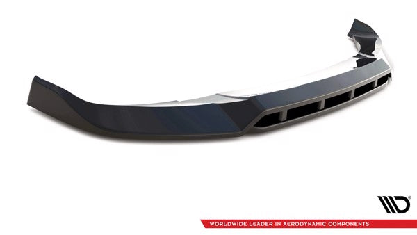 Maxton Front Splitter V.1 BMW X4 M-Pack G02 Facelift - Gloss Black