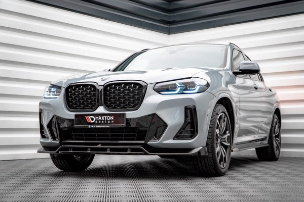 Maxton Front Splitter V.1 BMW X4 M-Pack G02 Facelift - Gloss Black