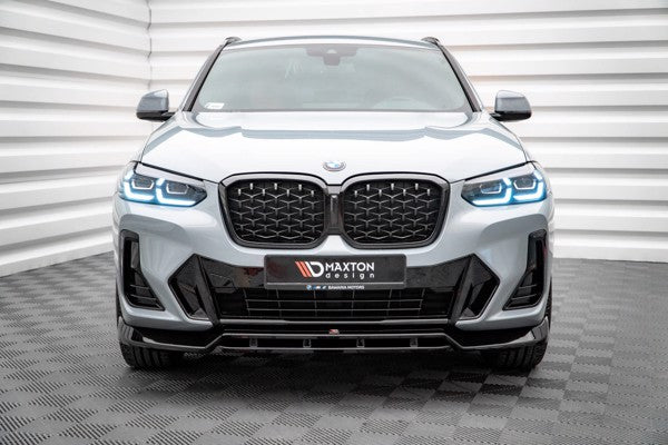 Maxton Front Splitter V.1 BMW X4 M-Pack G02 Facelift - Gloss Black