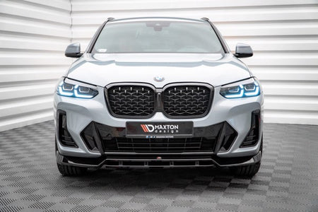 Maxton Front Splitter V.1 BMW X4 M-Pack G02 Facelift - Gloss Black