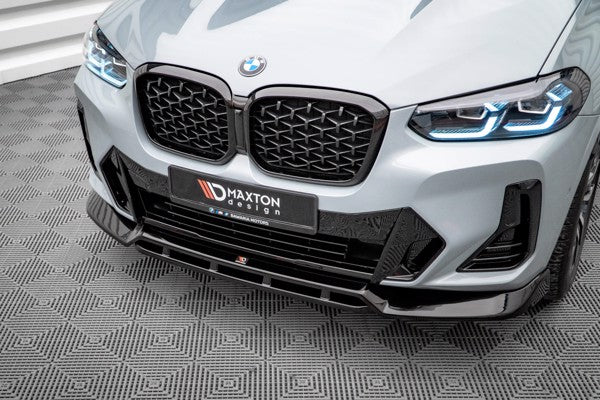 Maxton Front Splitter V.1 BMW X4 M-Pack G02 Facelift - Gloss Black
