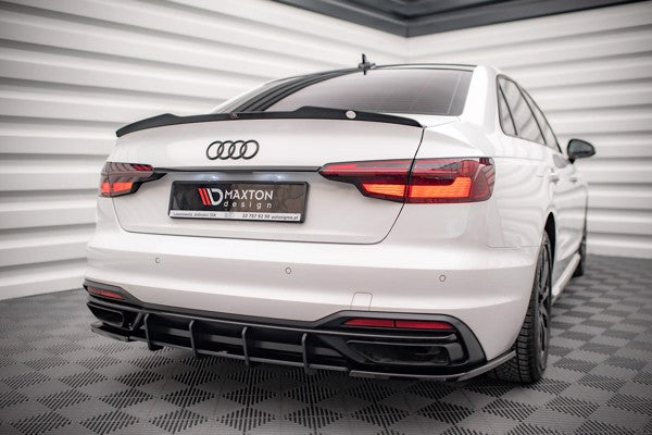 Maxton Spoiler Cap Audi A4 Sedan B9 Facelift - Gloss Black