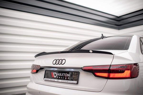 Maxton Spoiler Cap Audi A4 Sedan B9 Facelift - Gloss Black