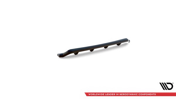 Maxton Central Rear Splitter (With Vertical Bars) Porsche 911 Carrera / Carrera Gts 997 Facelift - Gloss Black