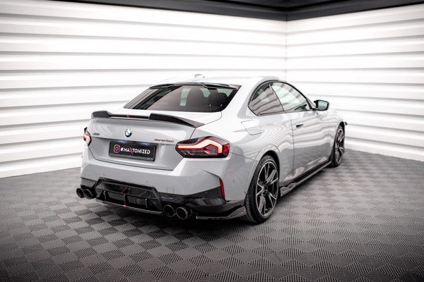 Maxton Rear Side Splitters V.1 BMW 2 Coupe M240I G42 - Gloss Black