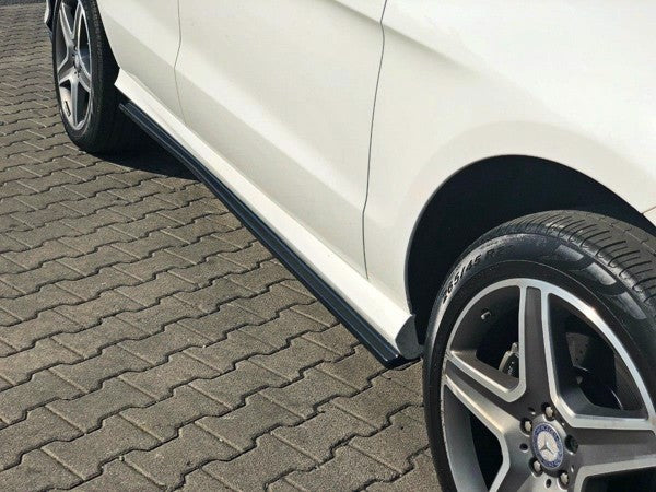 Maxton Side Skirts Diffusers Mercedes Gle W166 Amg-Line - Gloss Black