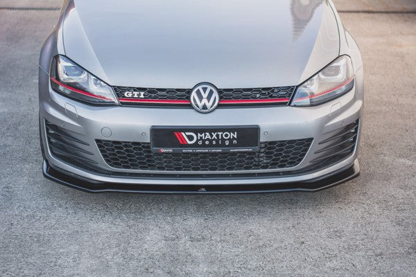 Maxton Front Splitter V.2 VW Golf 7 Gti  - Gloss Black
