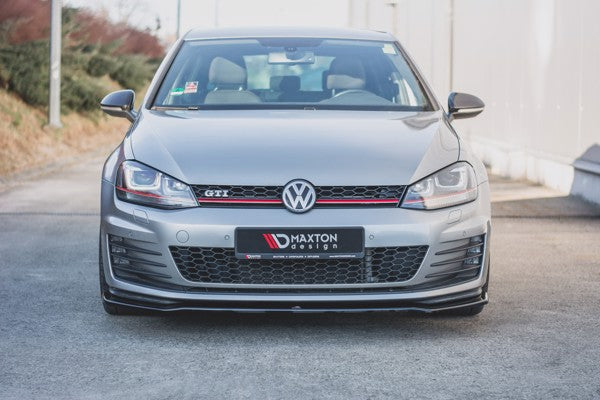 Maxton Front Splitter V.2 VW Golf 7 Gti  - Gloss Black