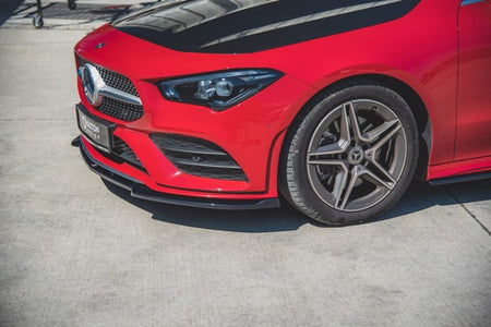 Maxton Front Splitter V.2 Mercedes-Benz Cla Amg-Line C118 - Gloss Black