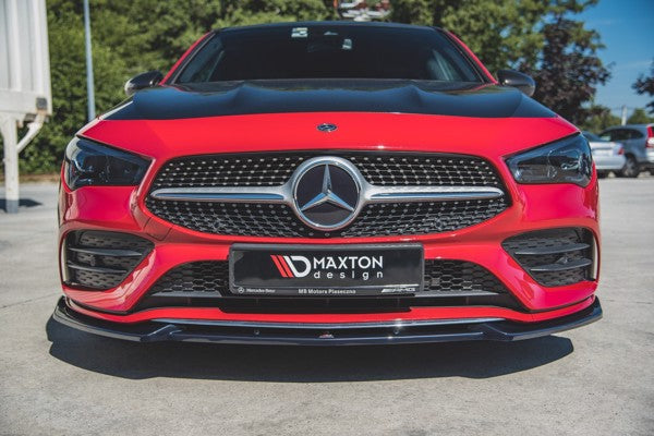 Maxton Front Splitter V.2 Mercedes-Benz Cla Amg-Line C118 - Gloss Black