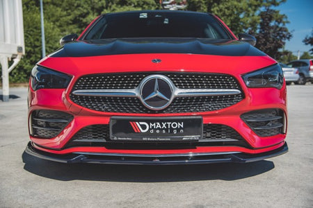 Maxton Front Splitter V.2 Mercedes-Benz Cla Amg-Line C118 - Gloss Black