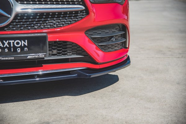 Maxton Front Splitter V.2 Mercedes-Benz Cla Amg-Line C118 - Gloss Black