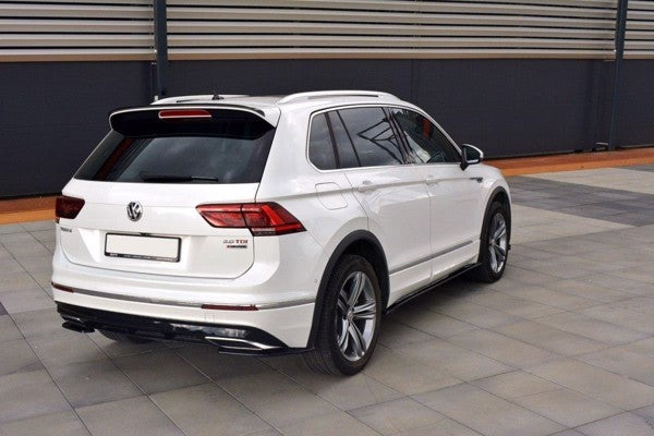 Maxton Rear Side Splitters VW Tiguan Mk2 R-Line - Gloss Black