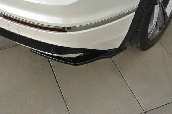 Maxton Rear Side Splitters VW Tiguan Mk2 R-Line - Gloss Black