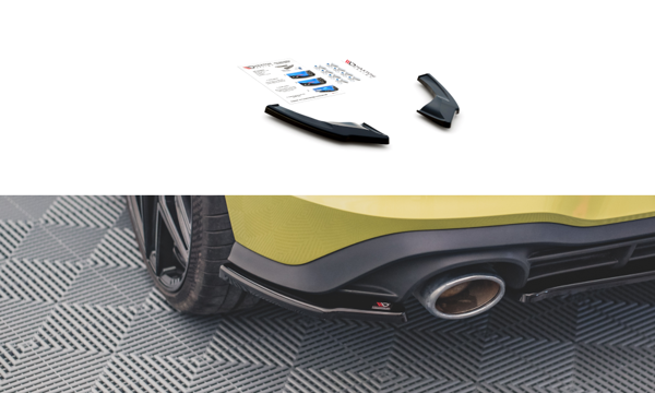 Maxton Rear Side Splitters V.2 Volkswagen Golf 8 Gti Clubsport - Gloss Black
