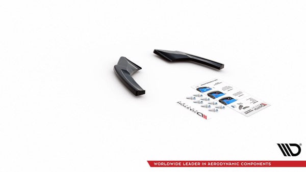 Maxton Rear Side Splitters V.2 Volkswagen Golf 8 Gti Clubsport - Gloss Black