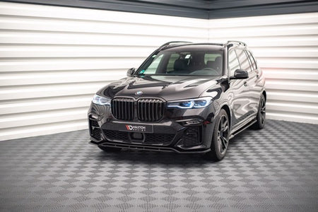 Maxton Front Splitter V.1 BMW X7 M G07 - Gloss Black