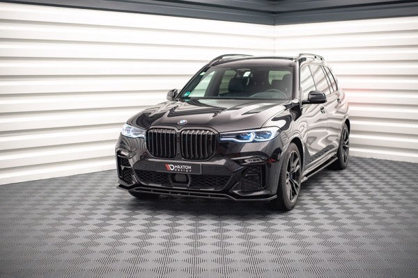 Maxton Front Splitter V.1 BMW X7 M G07 - Gloss Black