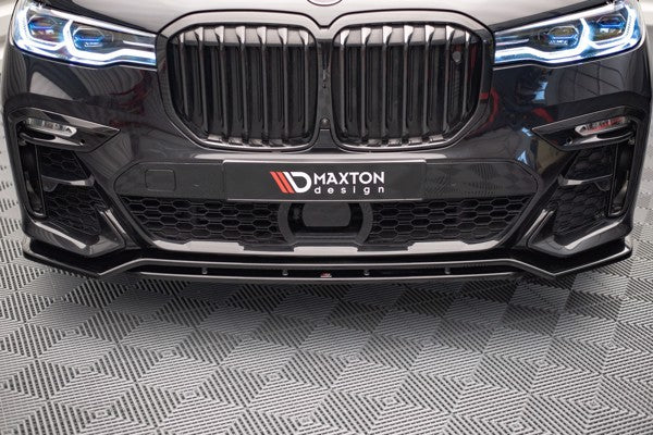Maxton Front Splitter V.1 BMW X7 M G07 - Gloss Black