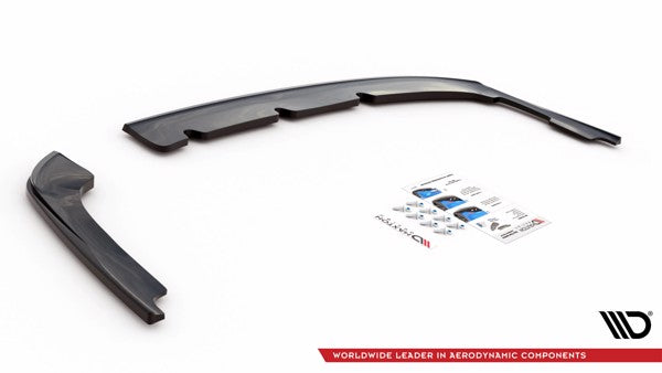 Maxton Rear Side Splitters Kia Optima Mk4 - Gloss Black