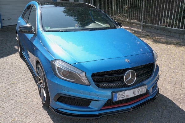 Maxton Front Splitter Mercedes-Benz W176 Amg-Line Preface - Gloss Black