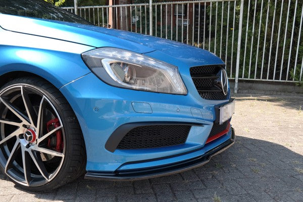 Maxton Front Splitter Mercedes-Benz W176 Amg-Line Preface - Gloss Black