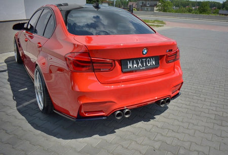 Maxton Rear Side Splitters V.1 BMW M3 F80 - Gloss Black