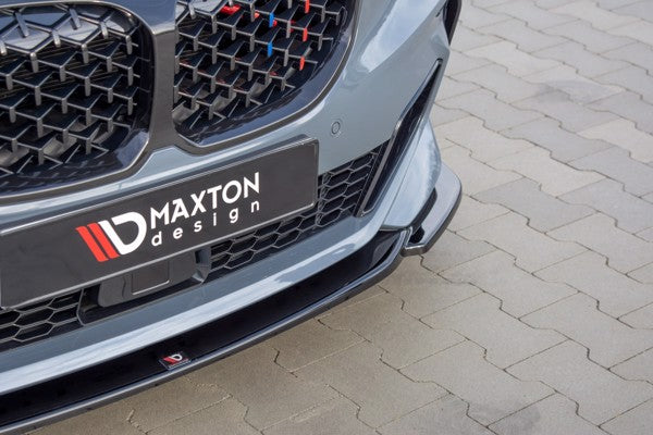 Maxton Front Splitter V.3 For BMW 1 F40 M-Pack/ M135I  - Gloss Black