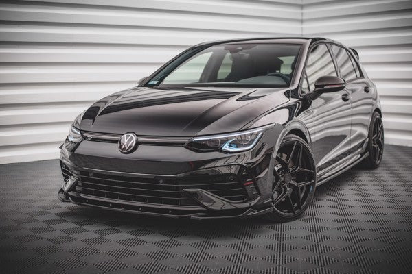 Maxton Front Splitter V.4 Volkswagen Golf R Mk8 - Gloss Black