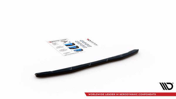 Maxton Central Rear Splitter For BMW 4 M-Pack G22 - Gloss Black