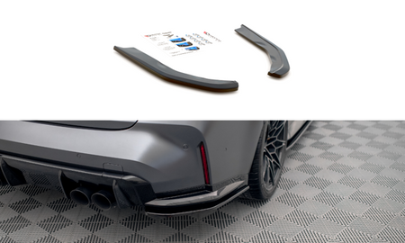 Maxton Rear Side Splitters V.1 BMW M3 G80 - Gloss Black