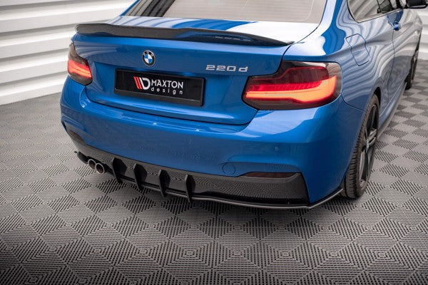 Maxton Street Pro Rear Diffuser BMW 2 M-Pack F22 - Black
