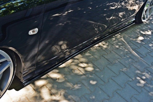 Maxton Side Skirts Diffusers Saab 9-3 Turbo X/ Aero Facelift - Gloss Black