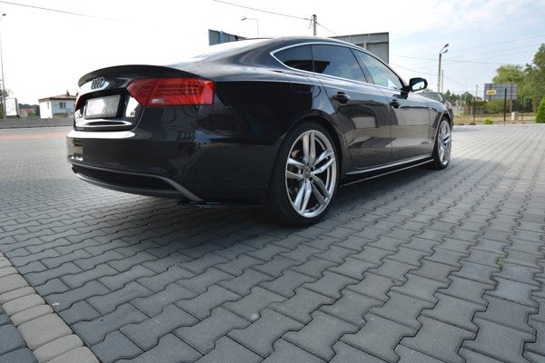 Maxton Side Skirts Diffusers Audi S5 / A5 / A5 S-Line 8T / 8T Fl Sportback  - Gloss Black