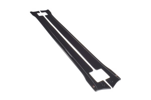 Maxton Side Skirts Diffusers V.2 Tesla Model X - Gloss Black