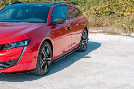 Maxton Side Skirts Diffusers Peugeot 508 Mk2 - Gloss Black